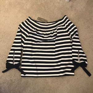 J Crew Off the shoulder shirt